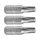 FORTUM behajtóhegy TORX, 3 db, S2 acél; T 15×25mm, bliszteren