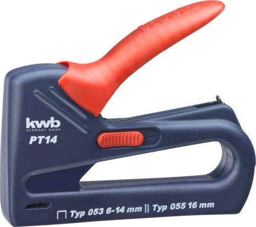 KWB PROFI PT14 N kézitűzőgép kapocs: Type 053  4-16 mm   szeg: Type 055  16 mm-ig