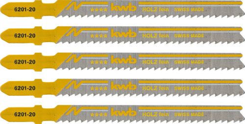 KWB PROFI szúrófűrészlap 5 db fogtávolság: 2,5 mm 100/77 mm  finom, tiszta egyenes vágás