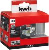 KWB PROFI COB-LED 1.5 W több funkciós 1,5 W-os COB-LED fejlámpa akku: 1.800 mAh  fényerő: 214 lm