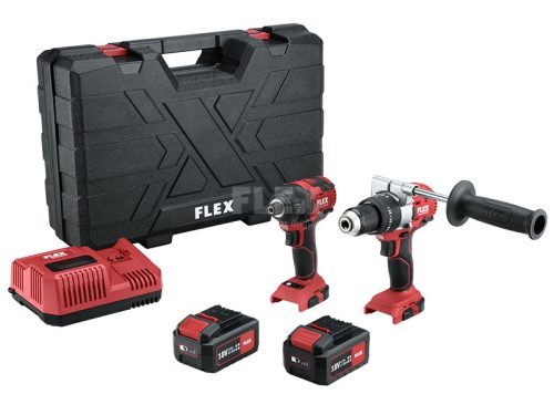 Flex PD 2G 18.0-EC FS55BC akkus ütvefúró + ID 1/4" 18.0-EC akkus ütvecsavarozó