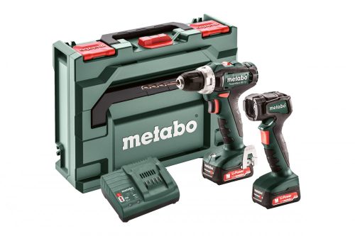 Metabo Set PowerMaxx BS 12 (601036900) Akkus fúrócsavarozó